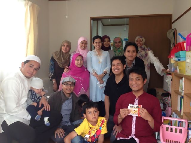 Many Moslems enjoyed the Great Festival halal feast with friends and family.